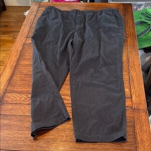 Orvis Black stretch waist drawstring utility Pants size 44